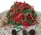 Shred Paper Filler (1LB) Crinkle Cut Paper for Wrapping & Filling Gift Basket Gift Boxes, Red, Kraft and Green-Christmas Mix